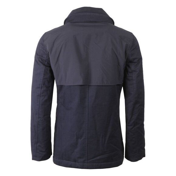 Lacoste Mens Blue Repellant Over Coat  Zip Away Hood BH1525 XL - Picture 5 of 16